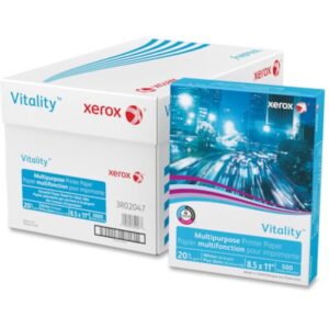 Xerox Business Copy Paper - 92 Brightness - Letter - 215.90 mm x 279.40 mm -  9071.85 g Basis Weight - ColorLok Technology, Jam-free - White - 5000 / Carton